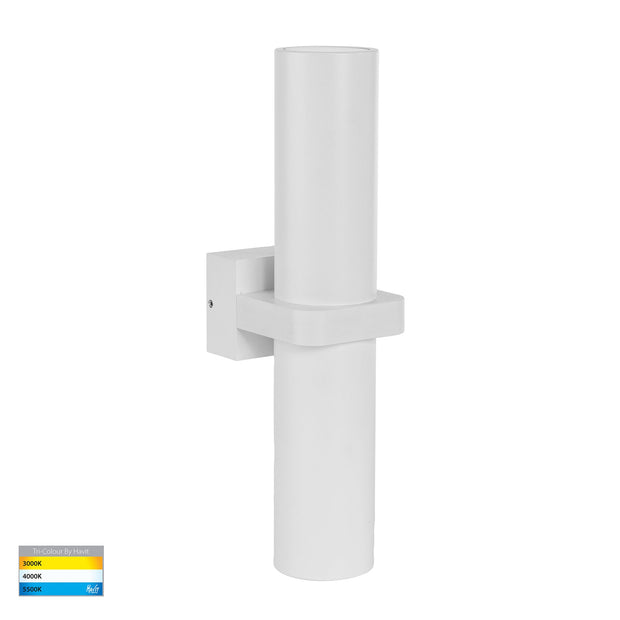 Luz CCT 2x GU10 IP65 Up & Down Wall Pillar Light White 240v