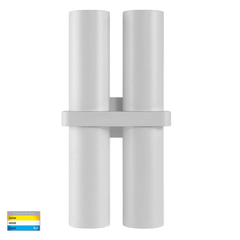 Luz CCT 4x GU10 Up & Down IP65 Wall Pillar Light White 240v