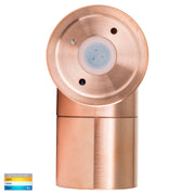 Tivah Single Fixed Wall Pillar Light Solid Copper with 9in1 CCT GU10