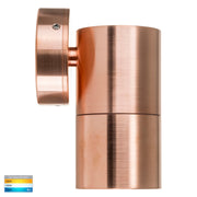 Tivah Single Fixed Wall Pillar Light Solid Copper with 9in1 CCT GU10