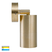 Tivah Single Adjustable Wall Pillar Light Brass with 9in1 CCT GU10