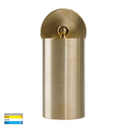 Tivah Single Adjustable Wall Pillar Light Brass with 9in1 CCT GU10