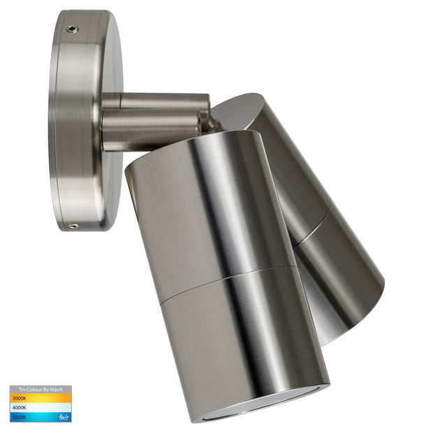 HV1305T Tivah Double Adjustable Wall Pillar Light 316 Stainless Steel