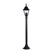 Newark 1000mm Post Light Black 8w E27 Warm White