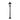 Newark 1000mm Post Light Black 8w E27 Warm White