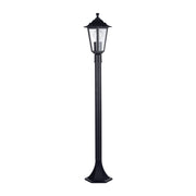 Fibra 1000mm Post Light Black 8w E27 Warm White