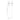 Fibra 1000mm Post Light Black 8w E27 Warm White