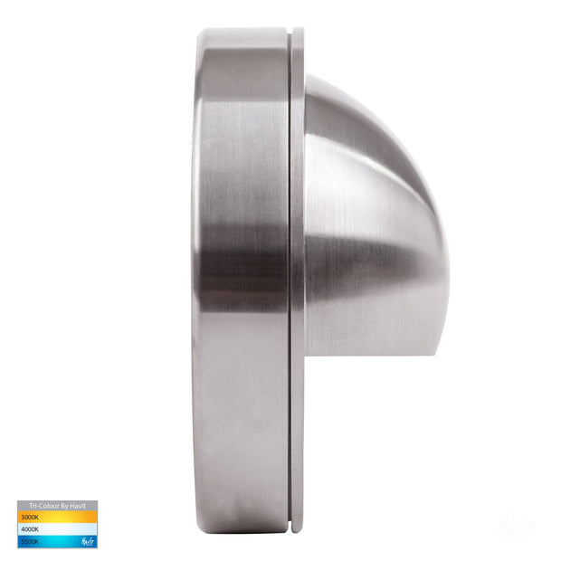 Pinta Surface Mounted 12v Step Light with Eyelid 316 Stainless Steel