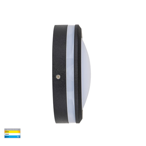 Nava 12V 5w 3CCT Surface Mounted Step Light Open Face Black