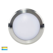 Nava 240V 5w CCT Surface Mounted Step Light Open Face Titanium Aluminium