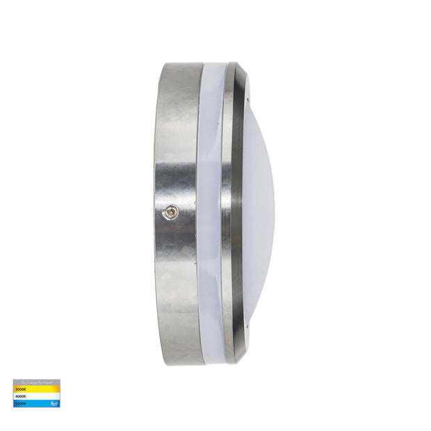 Nava 240V 5w CCT Surface Mounted Step Light Open Face Titanium Aluminium