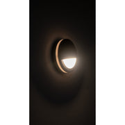 Nava 240V 5w 3CCT Surface Mounted Step Light with Eyelid Black