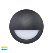 Nava 240V 5w 3CCT Surface Mounted Step Light with Eyelid Black