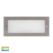 Bata 12v 10w CCT LED Recessed Brick Light 316 Stainless Steel Plain Face