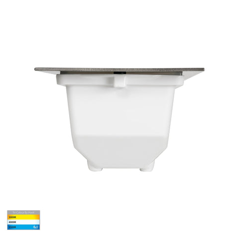 Bata 12v 10w CCT LED Recessed Brick Light 316 Stainless Steel Plain Face