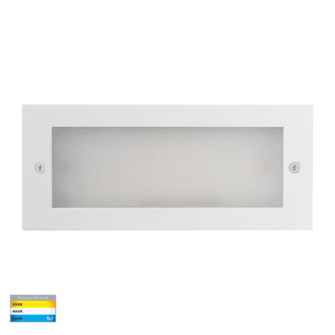 Bata 240v 10w CCT LED Recessed Brick Light White Plain Face