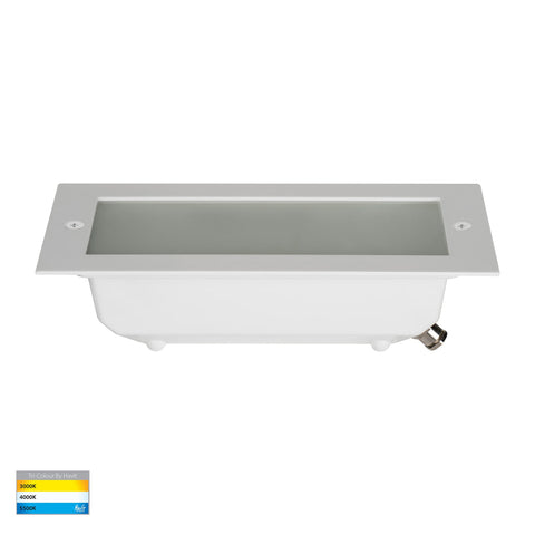 Bata 240v 10w CCT LED Recessed Brick Light White Plain Face