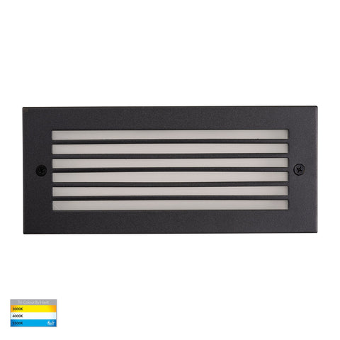 Bata 12v 10w CCT LED Recessed Brick Light With Black Grill Cover
