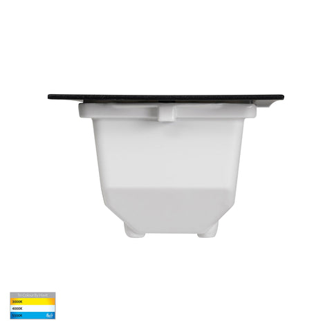 Bata 12v 10w CCT LED Recessed Brick Light With Black Grill Cover