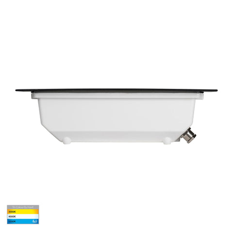 Bata 12v 10w CCT LED Recessed Brick Light With Black Grill Cover