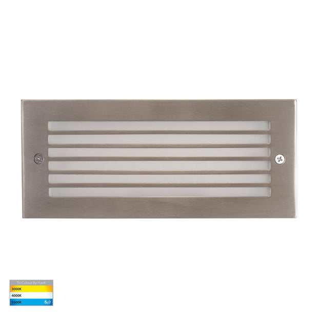 Bata 12v 10w CCT LED Recessed Brick Light With 316 Stainless Steel Grill Cover