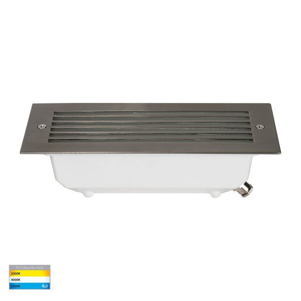 Bata 12v 10w CCT LED Recessed Brick Light With 316 Stainless Steel Grill Cover