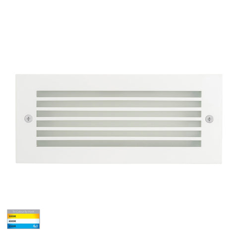 Bata 240v 10w CCT LED Recessed Brick Light With White Grill Cover