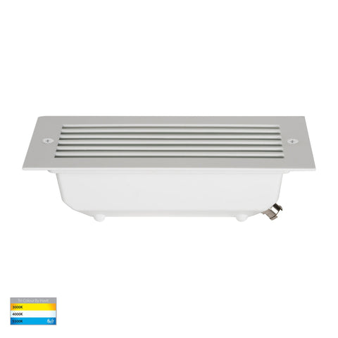 Bata 240v 10w CCT LED Recessed Brick Light With White Grill Cover