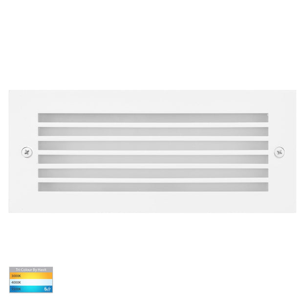 Bata 10W 3CCT LED Recessed Brick Light with White Grill Cover