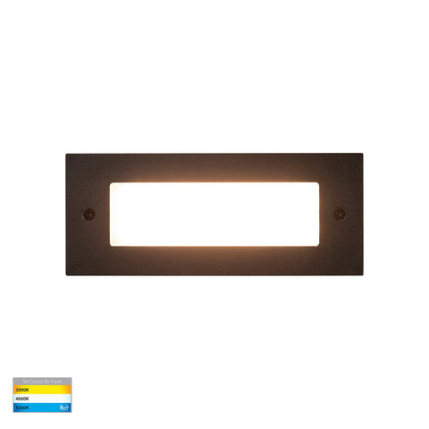 Bata 240v 6w CCT LED Recessed Brick Light With Black Plain Face