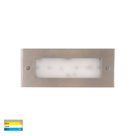 Bata 12v 6w CCT LED Recessed Brick Light With 316 Stainless Steel Plain Face