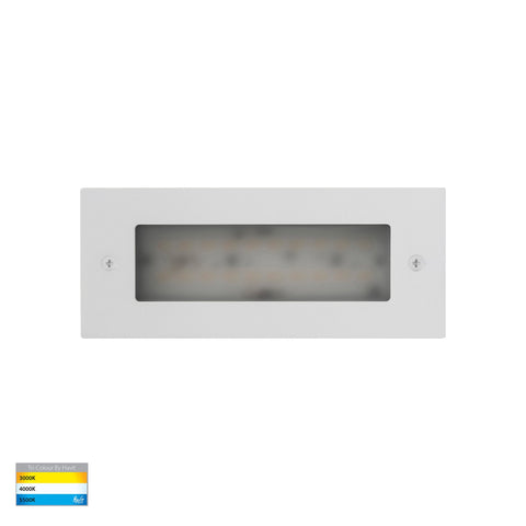 Bata 240v 6w CCT LED Recessed Brick Light With White Plain Face