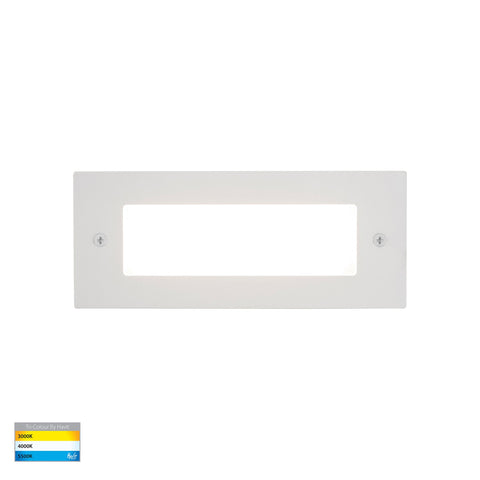 Bata 240v 6w CCT LED Recessed Brick Light With White Plain Face