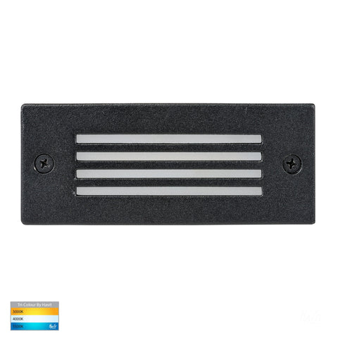 Bata Recessed 6w CCT 240v Brick Light with Black Grill Cover
