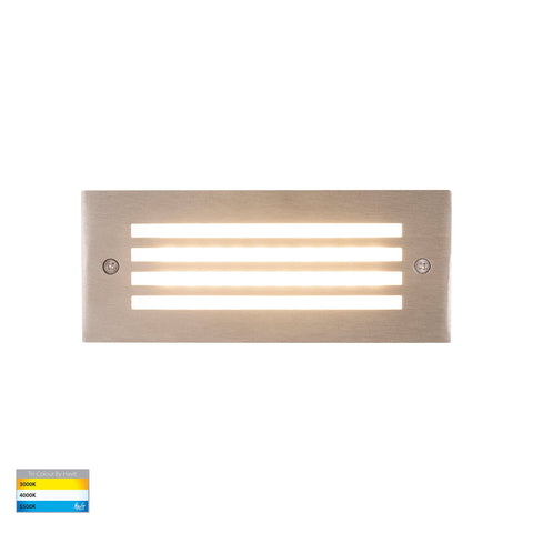 Bata 240v 6w CCT LED Recessed Brick Light with 316 Stainless Steel Grill Cover