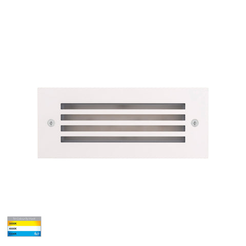 Bata 12v 6w CCT LED Recessed Brick Light with White Grill Cover