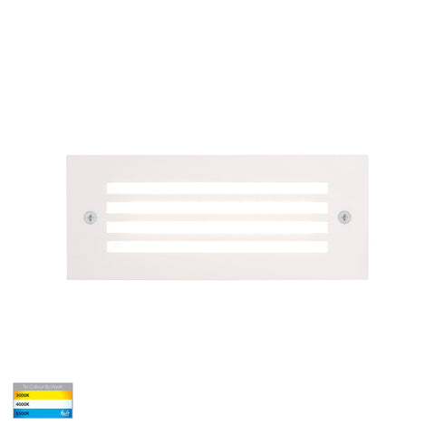 Bata 12v 6w CCT LED Recessed Brick Light with White Grill Cover