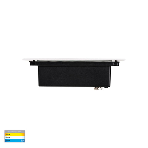 Bata 12v 6w CCT LED Recessed Brick Light with White Grill Cover