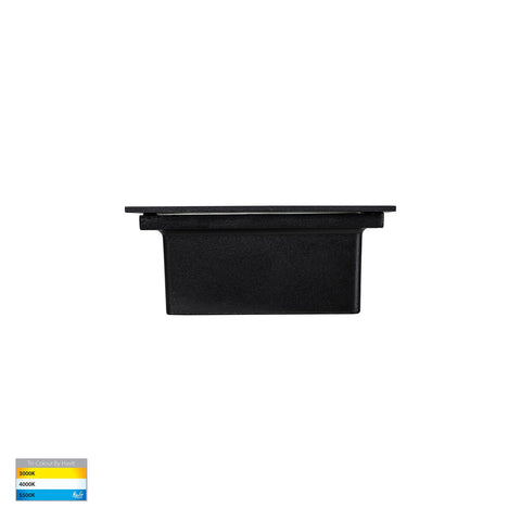 Bata 12v 3w CCT LED Recessed Brick Light With Black Plain Face