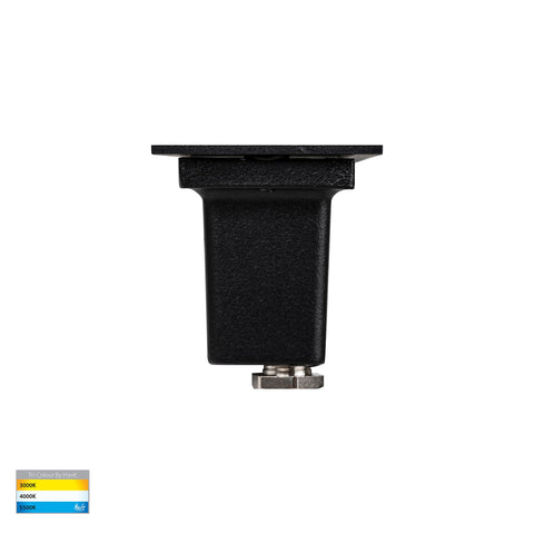 Bata 12v 3w CCT LED Recessed Brick Light With Black Plain Face