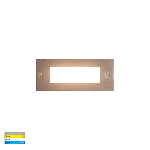 Bata 240v 3w CCT LED Recessed Brick Light With 316 Stainless Steel Plain Face