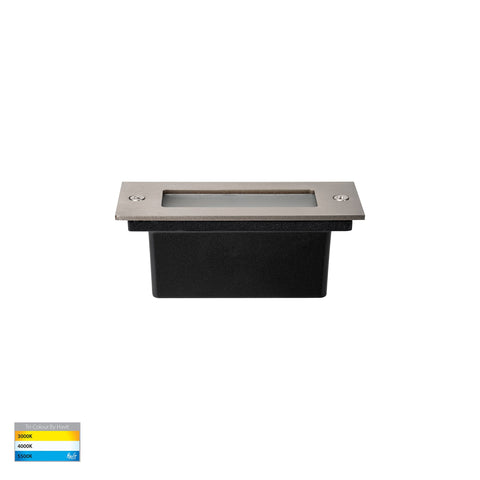 Bata 240v 3w CCT LED Recessed Brick Light With 316 Stainless Steel Plain Face
