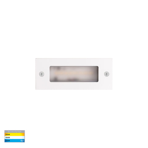 Bata 12v 3w CCT LED Recessed Brick Light With White Plain Face