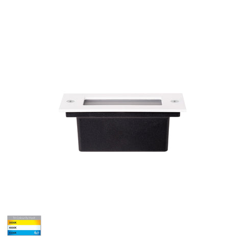 Bata 12v 3w CCT LED Recessed Brick Light With White Plain Face