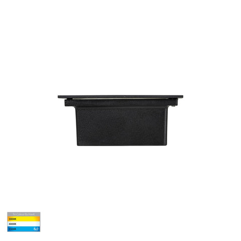 Bata 12v 3w CCT LED Recessed Brick Light with Black Grill Cover