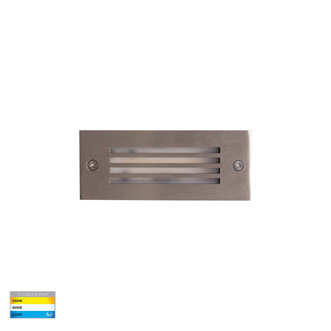 Bata 12v 3w CCT LED Recessed Brick Light with 316 Stainless Steel Grill Cover