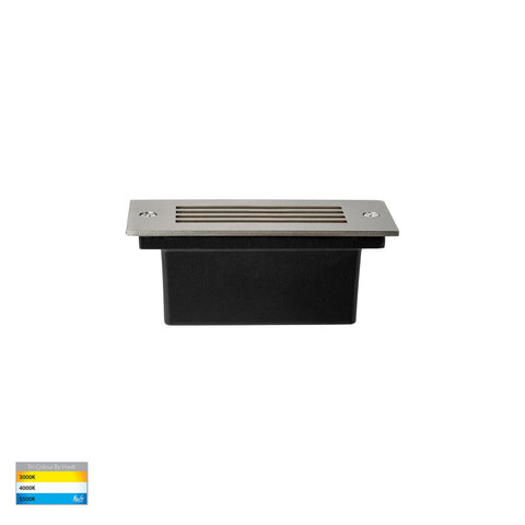 Bata 12v 3w CCT LED Recessed Brick Light with 316 Stainless Steel Grill Cover