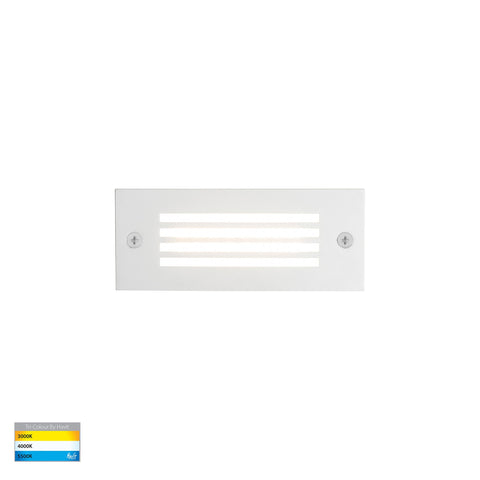Bata 12v 3w CCT LED Recessed Brick Light With White Grill Cover