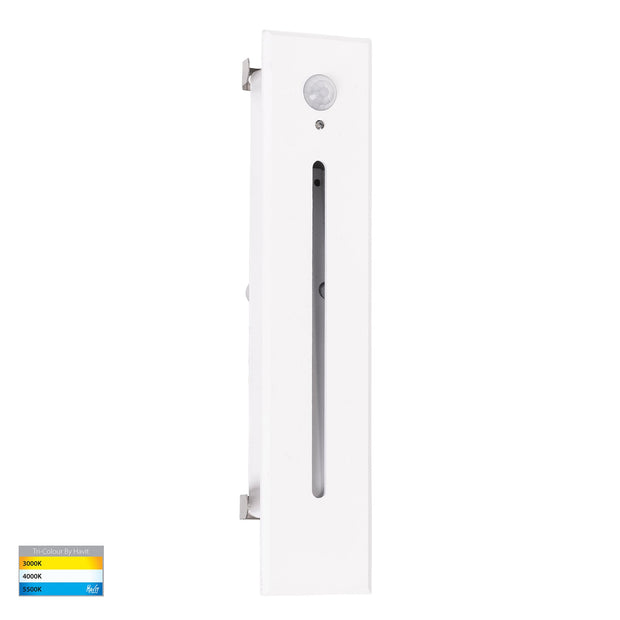 Paso 240v 3w 3CCT LED Recessed Large Rectangle White Step Light with PIR Sensor