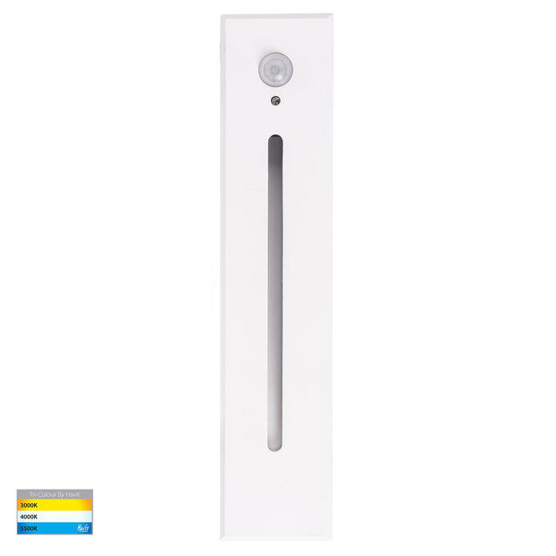 Paso 240v 3w 3CCT LED Recessed Large Rectangle White Step Light with PIR Sensor